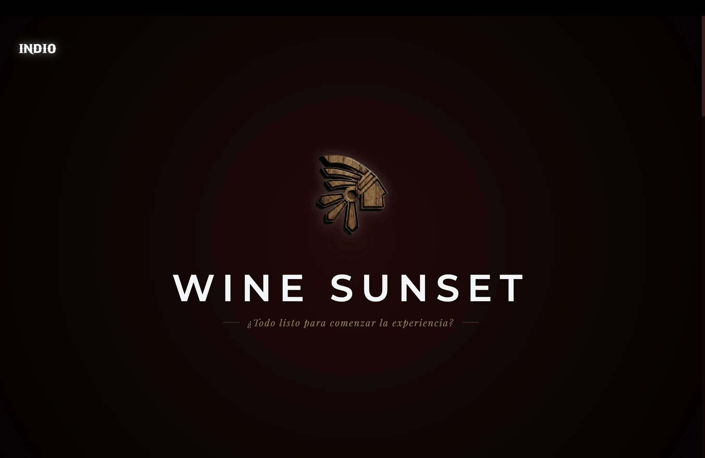 Diseño web para Wine Sunset — GASTRONOMÍA · VINOS